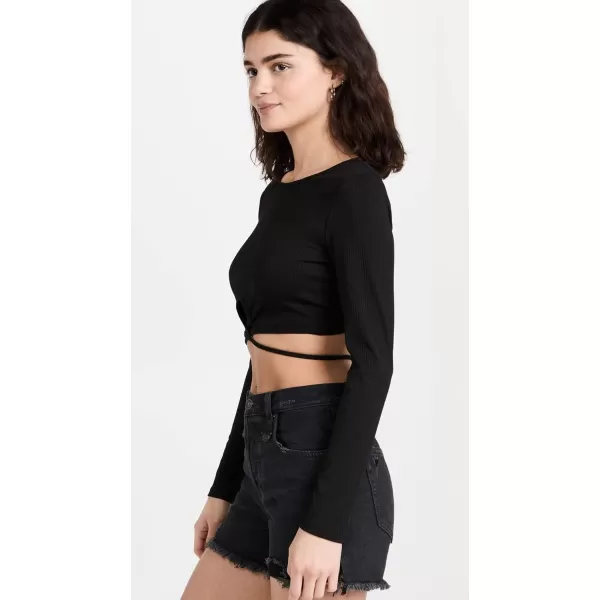 ASTR the label Womens Elania Crop TopBlack