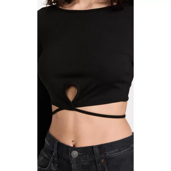 ASTR the label Womens Elania Crop TopBlack