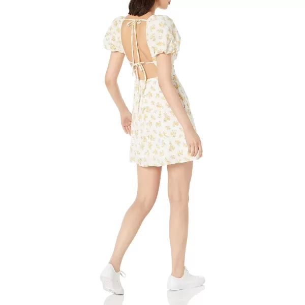 ASTR the label Womens Lovegrove DressWhite Yellow Floral