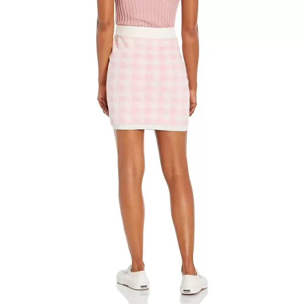 ASTR the label Womens Mindy SkirtPinkwhite Checks