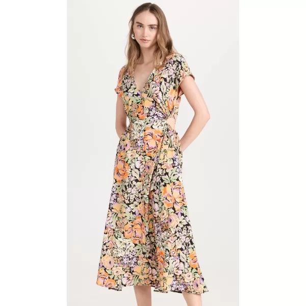 ASTR the label Womens Miranda DressOrange Black Floral