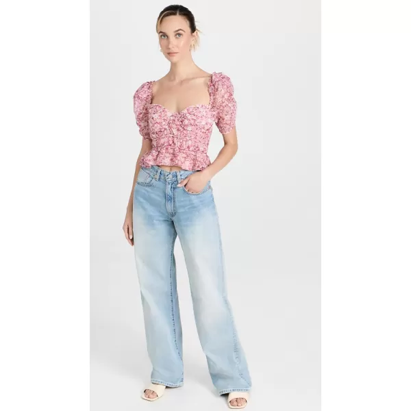 ASTR the label Womens Nayeli TopPink Floral