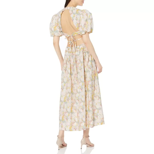 ASTR the label Womens Shelby DressBlue Yellow Floral