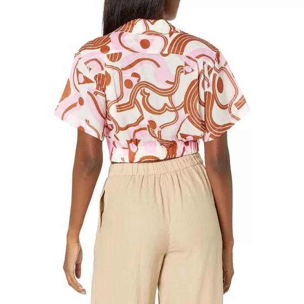 ASTR the label Womens Tamela TopBrown Pink Geo