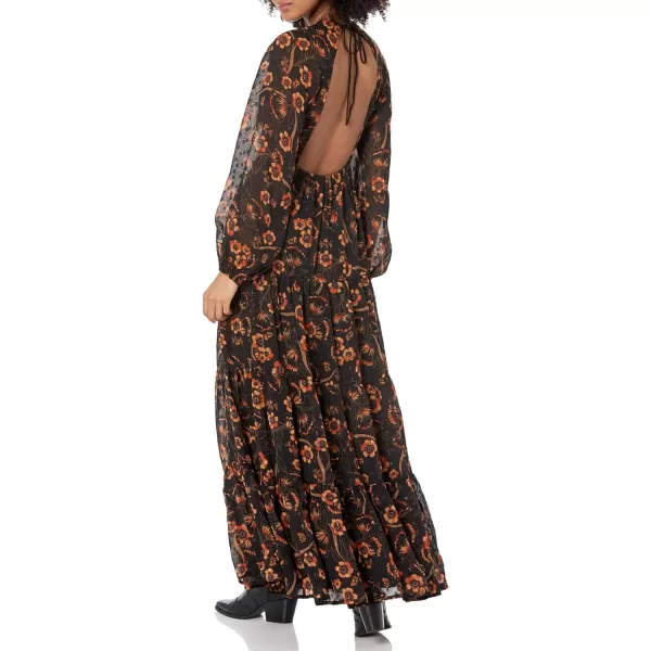 ASTR the label Womens Trinity DressBlack Orange Floral