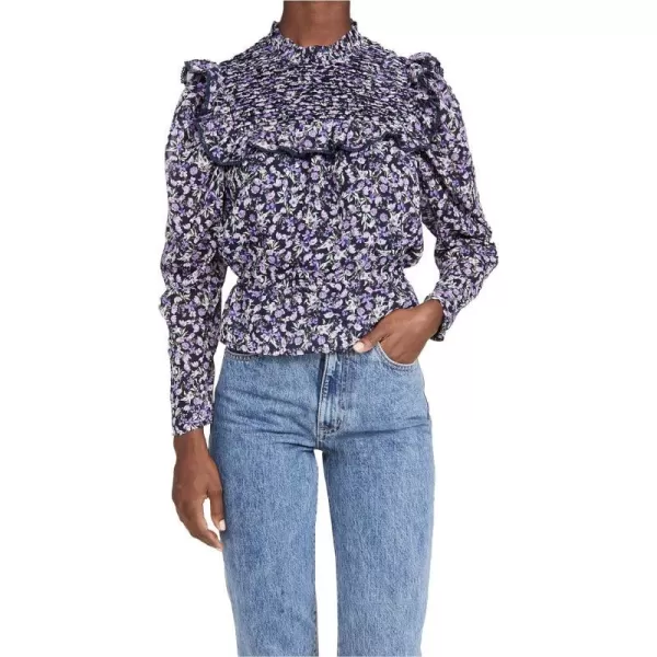 ASTR the label Womens Alcott TopNavypurple Multi Floral