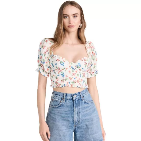 ASTR the label Womens Feronia TopRed Multi Floral