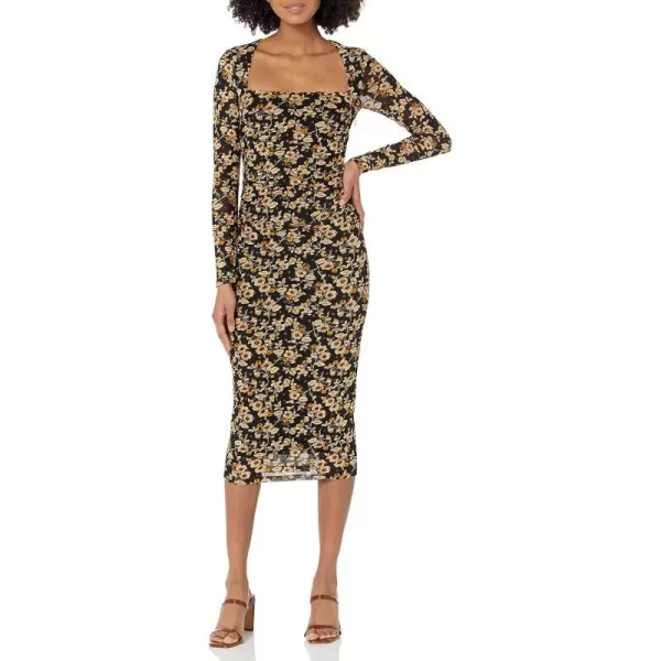 ASTR the label Womens Hyacinth DressBlack Yellow Gold