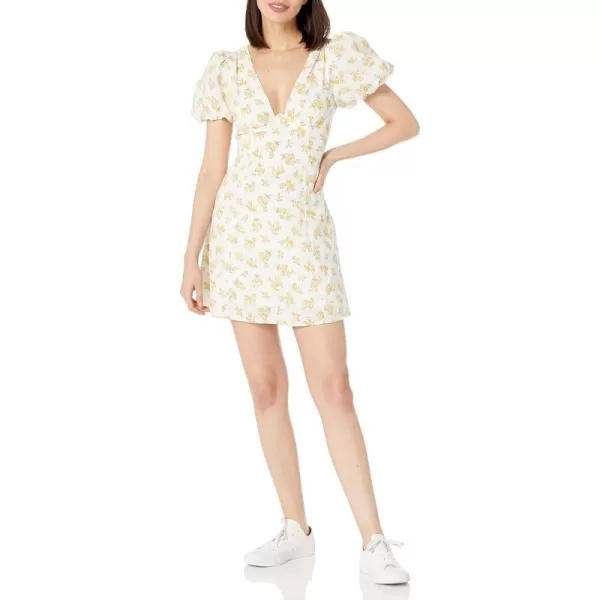 ASTR the label Womens Lovegrove DressWhite Yellow Floral