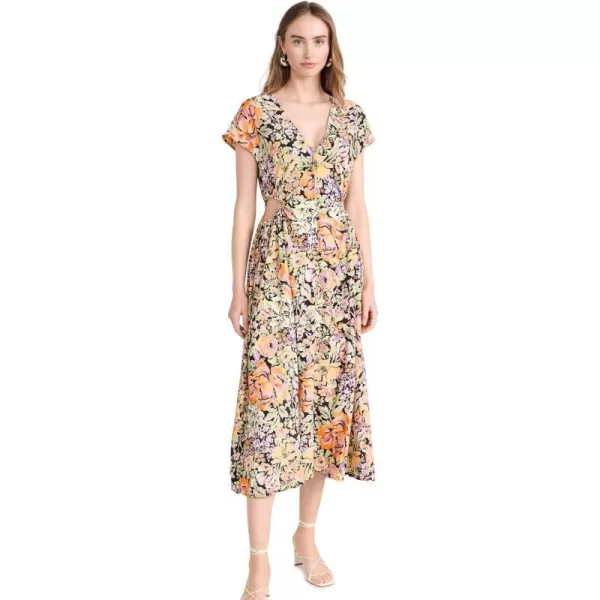 ASTR the label Womens Miranda DressOrange Black Floral