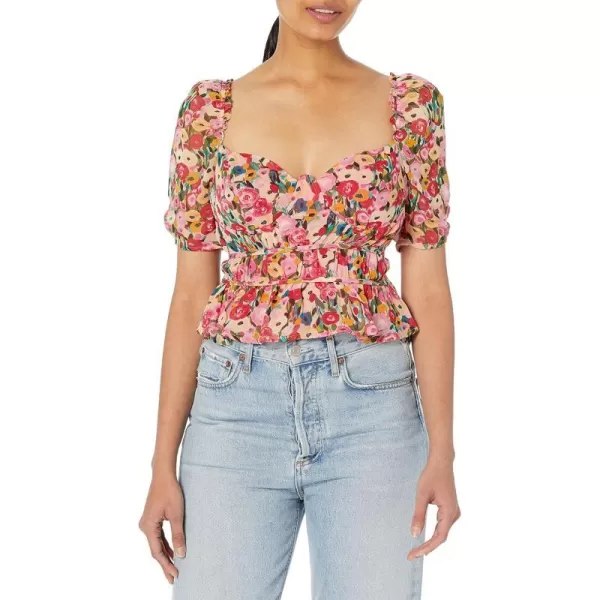 ASTR the label Womens Nayeli TopRed Multi Floral