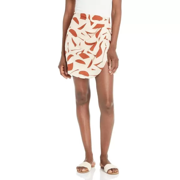 ASTR the label Womens Nirina SkirtRust Abstract