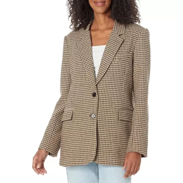 ASTR the label Womens Rachel BlazerBrown Houndstooth