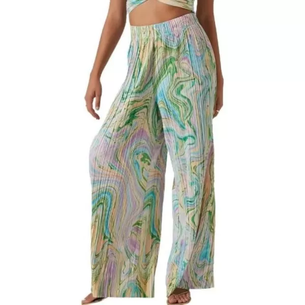 ASTR the label Womens Savine PantsGreen Swirl