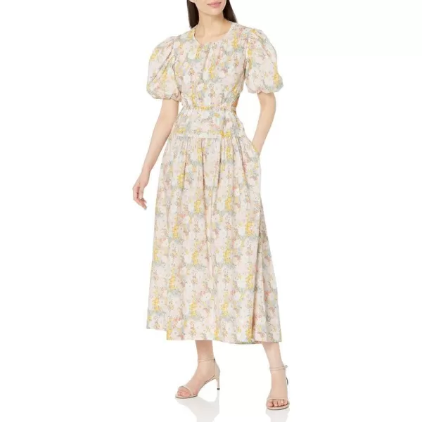 ASTR the label Womens Shelby DressBlue Yellow Floral