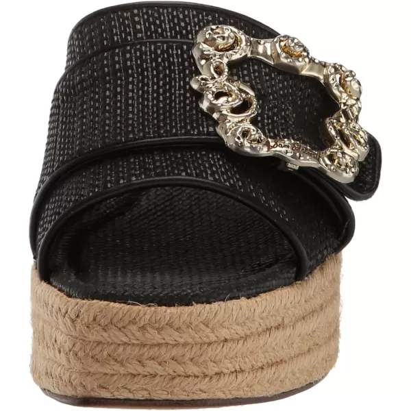 Sam Edelman Womens Celia Wedge SandalBlack Raffia