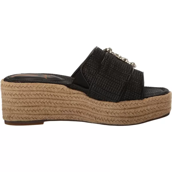 Sam Edelman Womens Celia Wedge SandalBlack Raffia