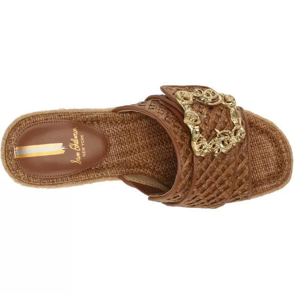 Sam Edelman Womens Celia Wedge SandalCuoio Raffia