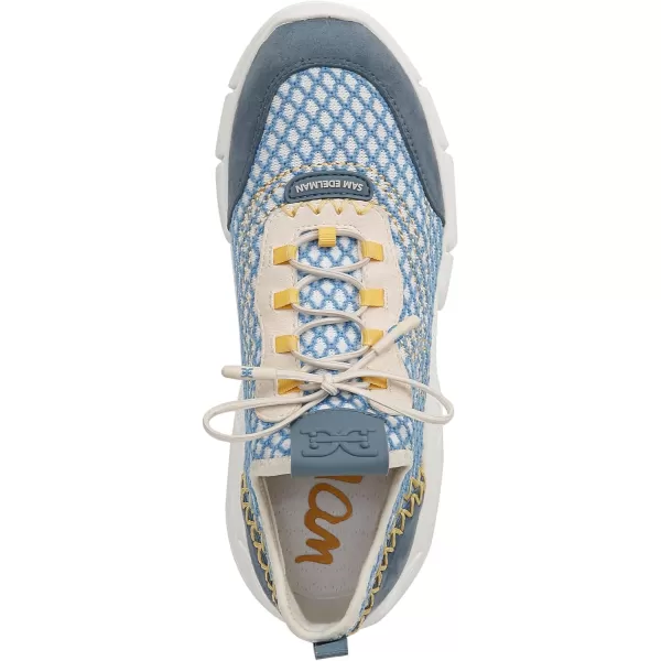 Sam Edelman Womens Chelsie SneakerSummer SkyBlue MistModern Ivory