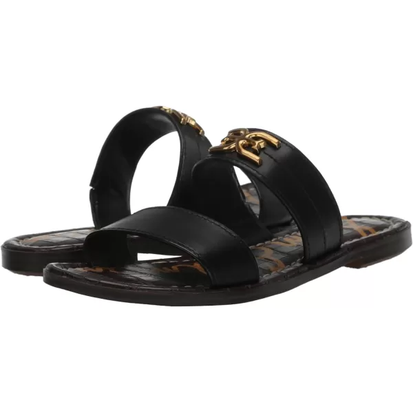 Sam Edelman Womens Gilles Flat SandalBlack Leather