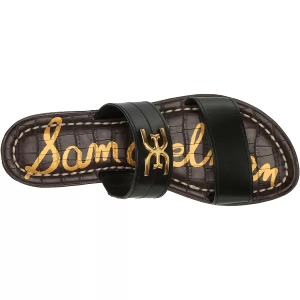 Sam Edelman Womens Gilles Flat SandalBlack Leather