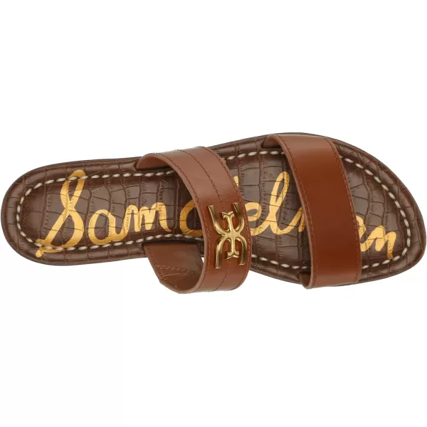 Sam Edelman Womens Gilles Flat SandalRich Cognac