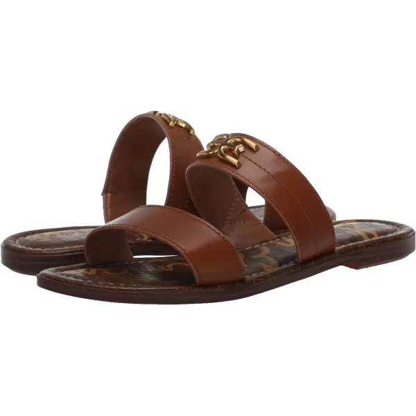 Sam Edelman Womens Gilles Flat SandalRich Cognac
