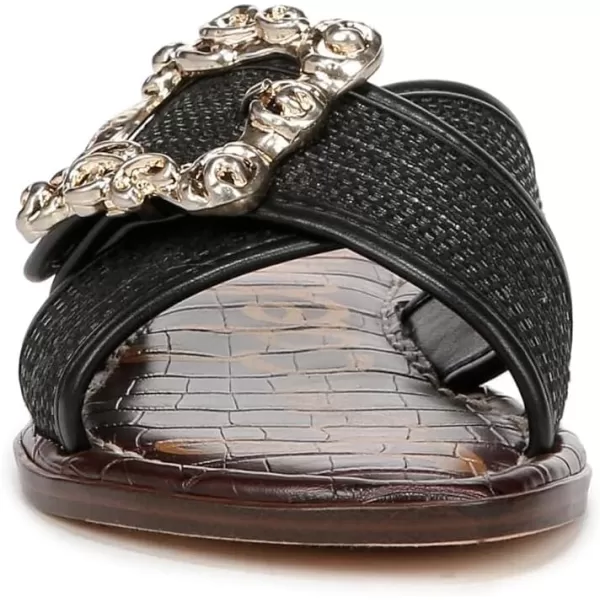 Sam Edelman Womens Gracyn Flat SandalBlack Raffia