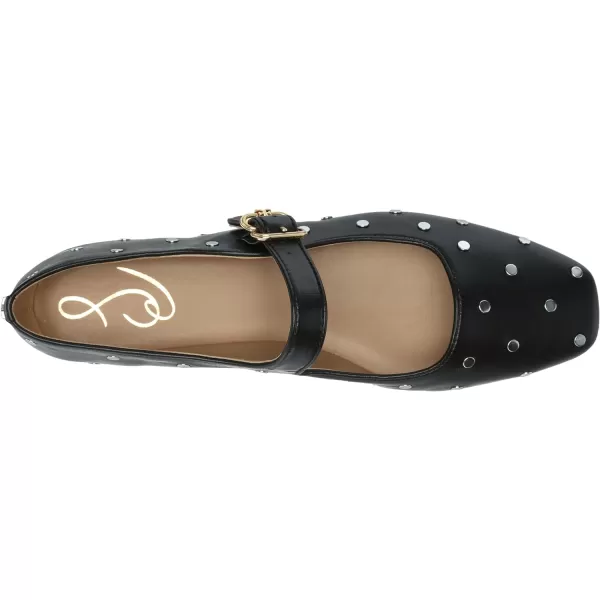 Sam Edelman Womens Michaela Stud Mary Jane FlatBlack Leather