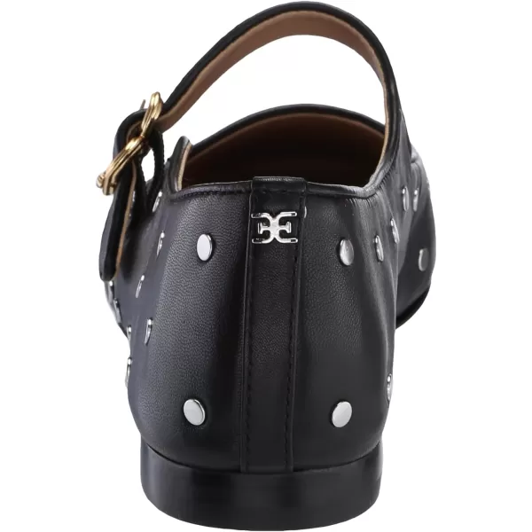 Sam Edelman Womens Michaela Stud Mary Jane FlatBlack Leather