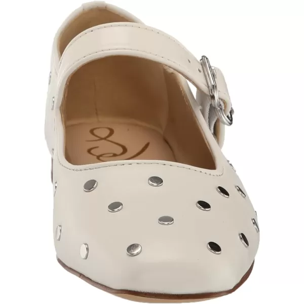 Sam Edelman Womens Michaela Stud Mary Jane FlatBright White