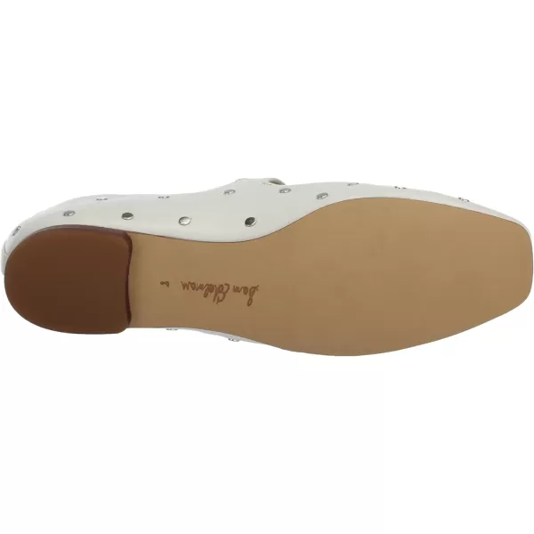 Sam Edelman Womens Michaela Stud Mary Jane FlatBright White
