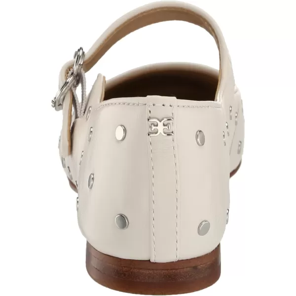 Sam Edelman Womens Michaela Stud Mary Jane FlatBright White