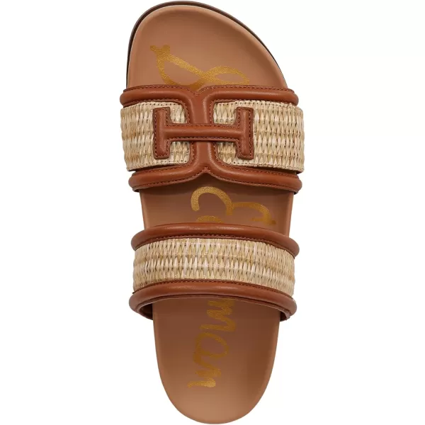 Sam Edelman Womens Rowan Slide SandalDark NaturalRich Cognac