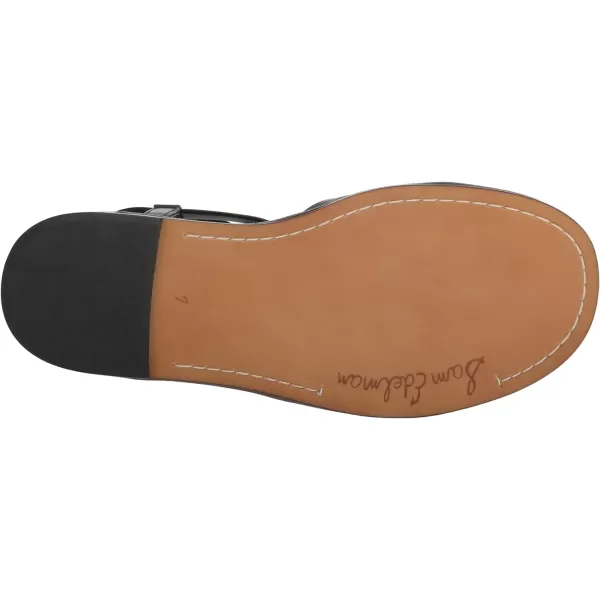 Sam Edelman Womens Talya Flat SandalBlack Leather