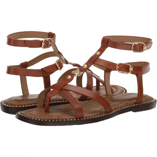 Sam Edelman Womens Talya Flat SandalHoney Brown