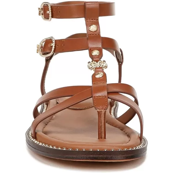 Sam Edelman Womens Talya Flat SandalRich Cognac