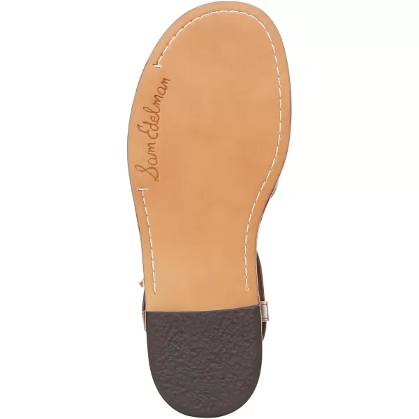 Sam Edelman Womens Talya Flat SandalRich Cognac