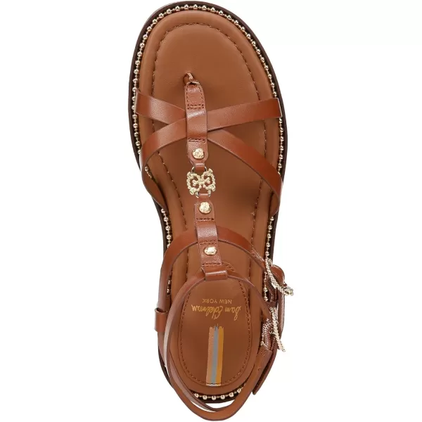 Sam Edelman Womens Talya Flat SandalRich Cognac