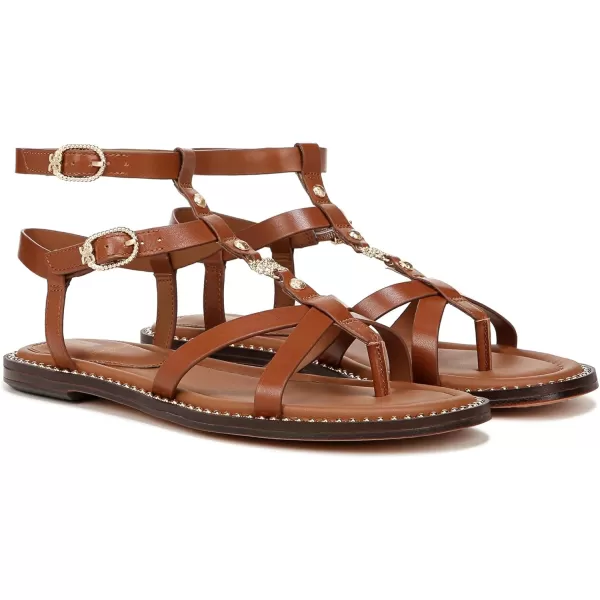 Sam Edelman Womens Talya Flat SandalRich Cognac