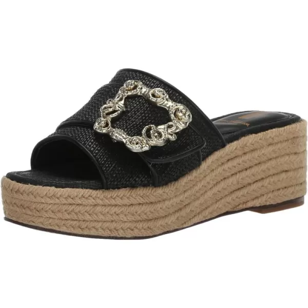 Sam Edelman Womens Celia Wedge SandalBlack Raffia