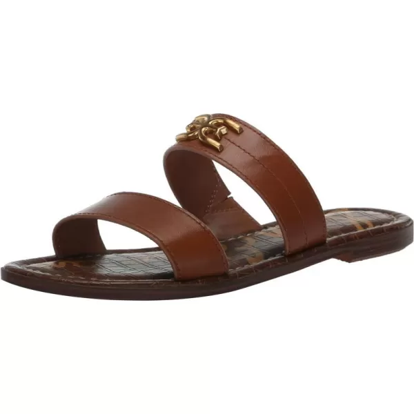 Sam Edelman Womens Gilles Flat SandalRich Cognac
