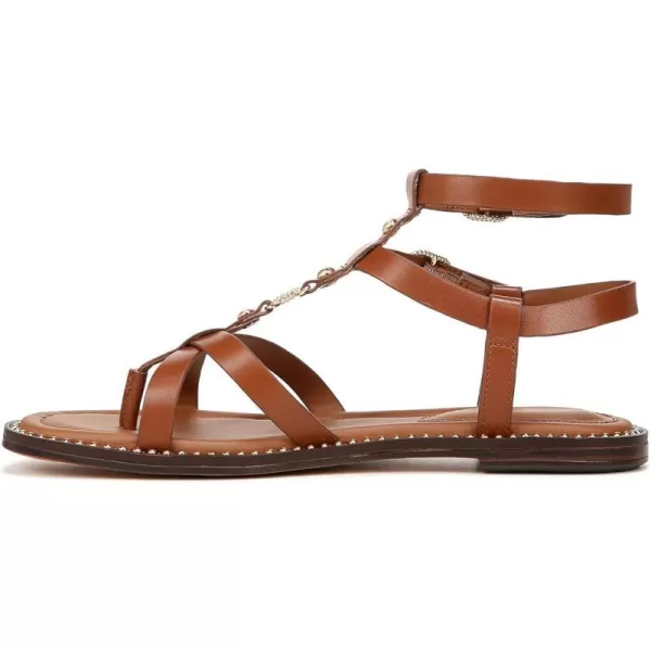 Sam Edelman Womens Talya Flat SandalRich Cognac