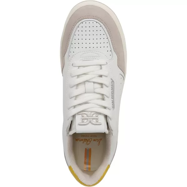 Sam Edelman Womens Harper SneakerWhiteSunflower