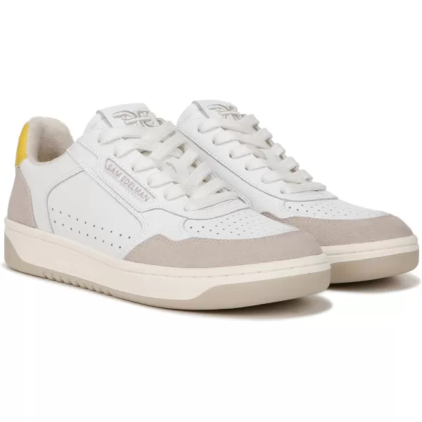 Sam Edelman Womens Harper SneakerWhiteSunflower