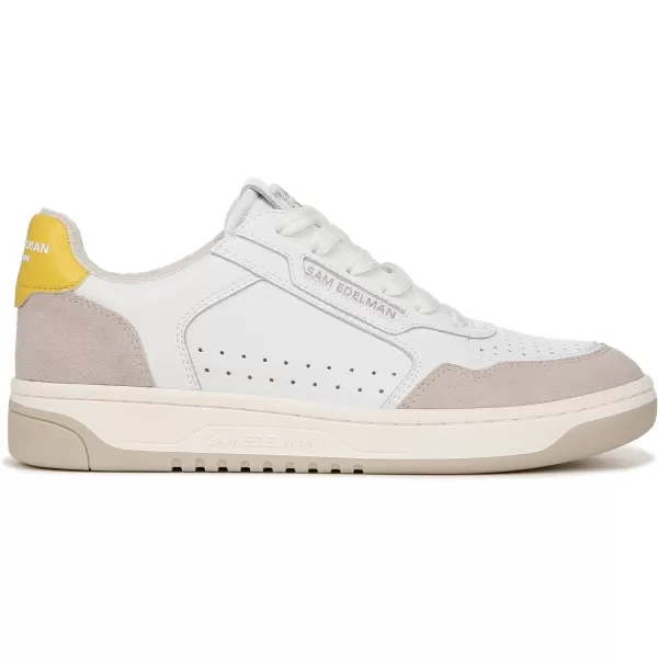 Sam Edelman Womens Harper SneakerWhiteSunflower