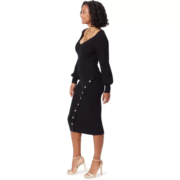 Sam Edelman Sportswear Womens Karisa Sweetheart Neck SweaterBlack