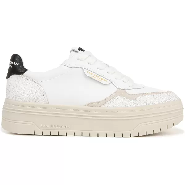 Sam Edelman Womens Blaine SneakerWhiteLight StoneBlack