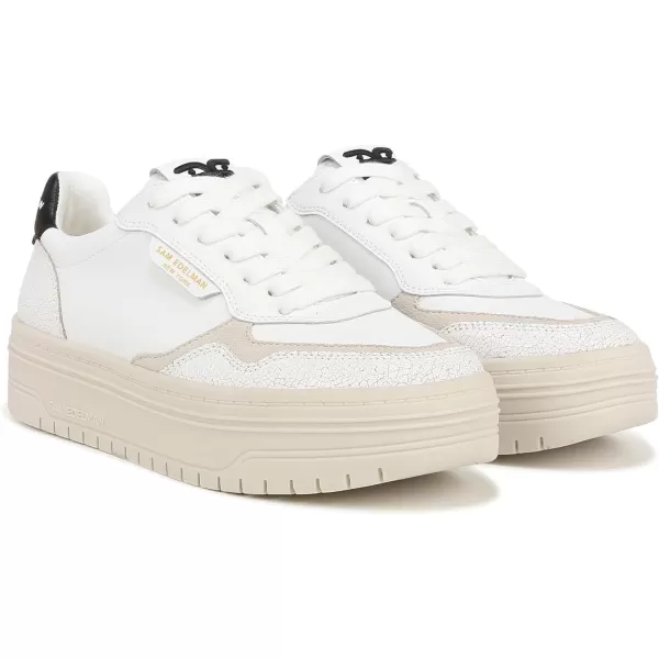 Sam Edelman Womens Blaine SneakerWhiteLight StoneBlack