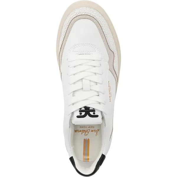 Sam Edelman Womens Blaine SneakerWhiteLight StoneBlack